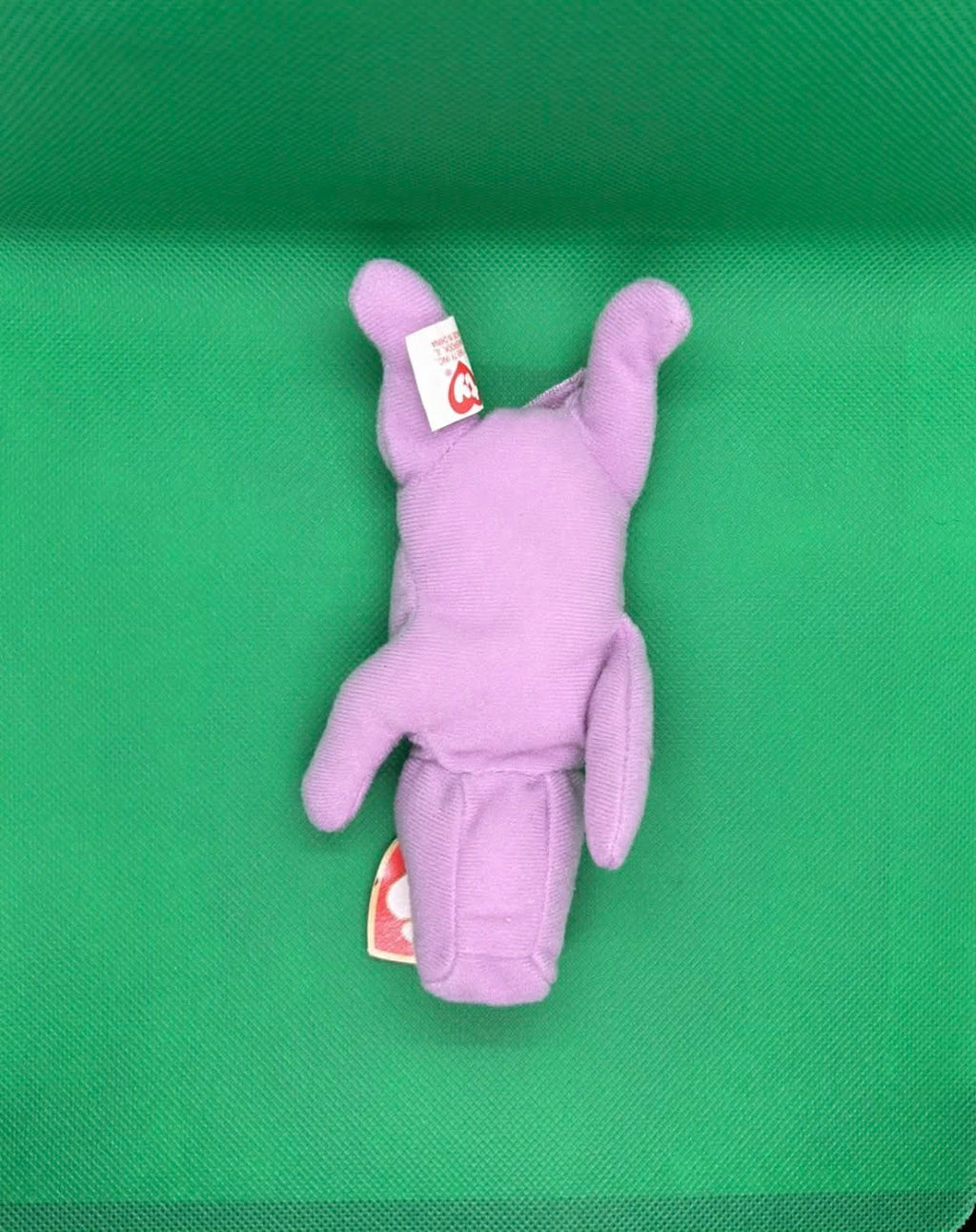 TY Teenie Beanie Baby – "Happy" the Lavender Hippo
