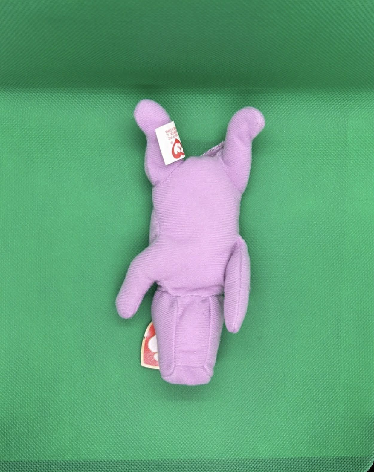 TY Teenie Beanie Baby – "Happy" the Lavender Hippo